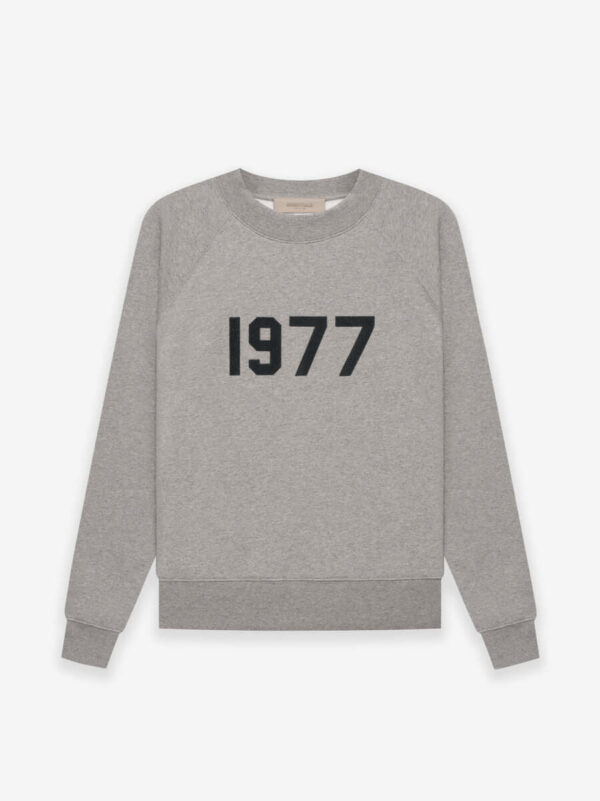 Essentials Crewneck 1977 Sweatshirt – Dark Gray