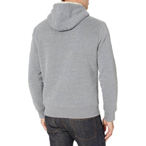 Essentials Men’s Sherpa-Lined Pullover Hoodie Sweatshirt