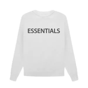 Essentials Overlapped Sweater White