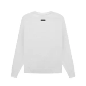 Essentials Overlapped Sweater White