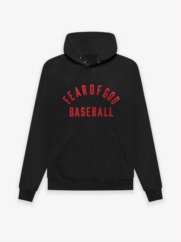 Fear of God Baseball Hoodie – Black