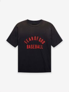 Fear of God Baseball Tees – Black